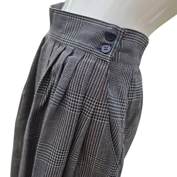 Vintage CASABLANCA A-Line Midi Plaid Skirt - Picture 3 of 5